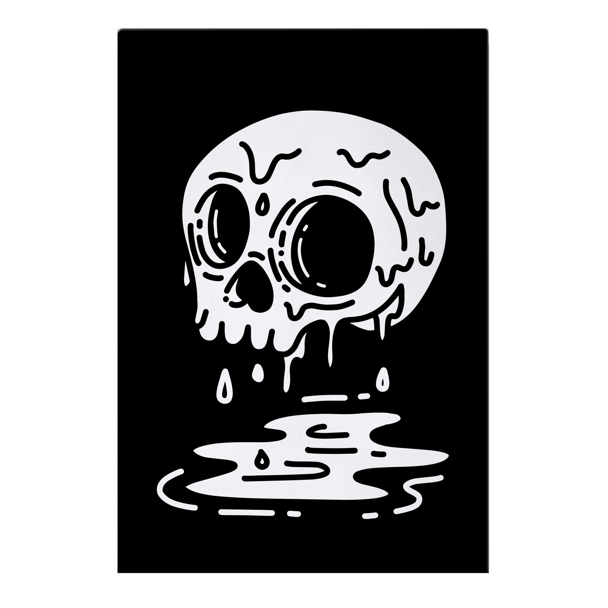 Melting Skull Garden Flag